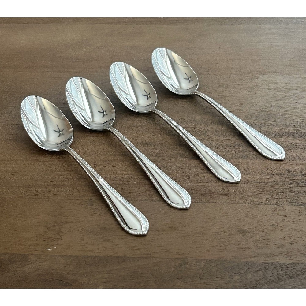 Reed & Barton Englefield Tablespoons Oval Place Spoons Set Of 4 Stainless Glossy